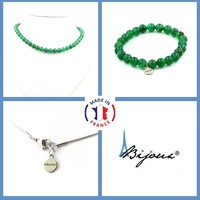 Steine Und MinéRaux. ParüRe Schmuck Armband Halskette Perlen Achat GrüN 8 Mm. Ch