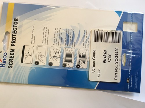 Nokia 6700 Screen Guard Protector in Clear SCG4420 Brand New & Sealed in package - Picture 6 of 6