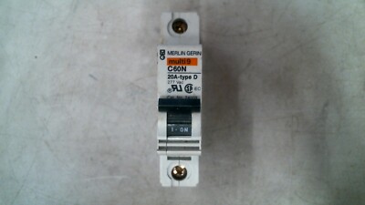 MERLIN GERIN MULTI 9 C60N BREAKER 20A 277VAC -FREE SHIPPING