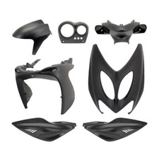 KIT CARENE TNT 7 PEZZI NERO OPACO MBK NITRO / FOR YAMAHA AEROX 50 1998 / 2012