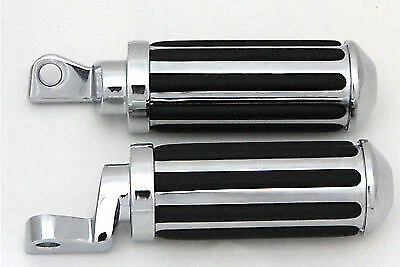 Chrome Railer Style Footpeg Set for Harley Davidson by V-Twin