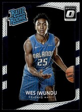 2017-18 Donruss Optic Rated Rookie Wes Iwundu Rookie Orlando Magic #168