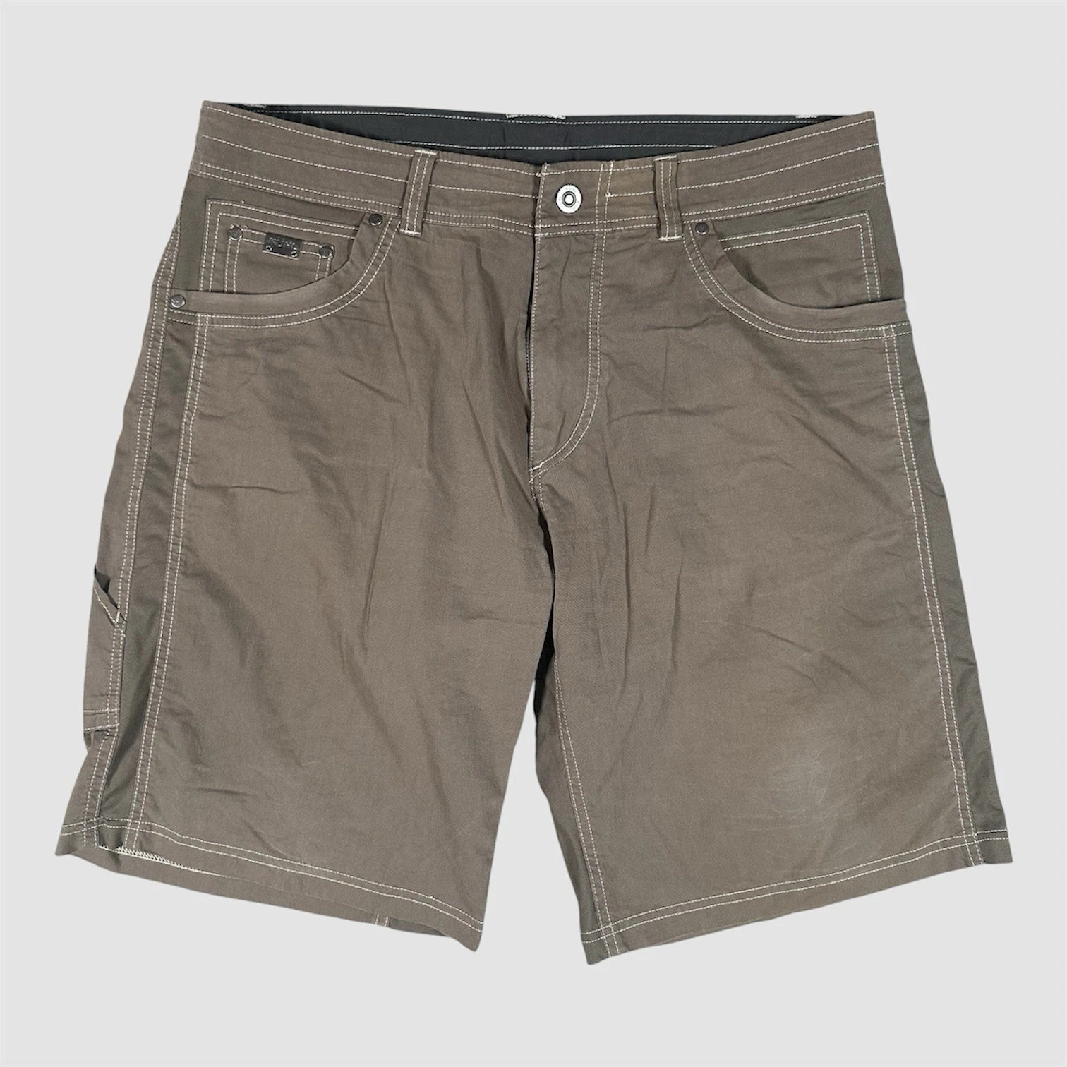 Kuhl Radikl Khaki Outdoor Stretch Hiking Trekking Shorts Mens 36x10 Gorpcore