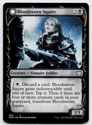 Bloodsworn Squire // Bloodsworn Knight (Showcase) #289 Innistrad: Crimson Vow MTG