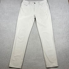 Vuori Meta Pants Mens 33x30 Light Grey Khaki Technical Chino V430-L