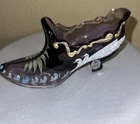 Vintage Fenton Carnival Glass Shoe Slipper