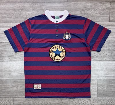 NEWCASTLE UNITED 1995 1996 AWAY FOOTBALL SHIRT JERSEY SCORE DRAW