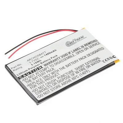 3,7V Akku Li-Poly für Archos Gmini 400 402 402cc 500 - ersetzt ARCHOSBATT