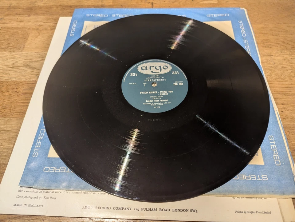 ARGO ZRG 660 Rainier string Trio/Rawsthorne Clarinet Quartet Aeolian/Thea King - Image 4 of 4