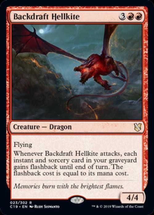 Backdraft Hellkite - Light Play MTG Commander 2019