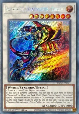 Yugioh! LP Swordsoul Grandmaster - Chixiao - BODE-EN041 - Starlight Rare - 1st E