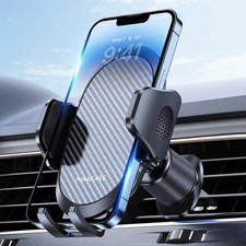 Miracase Phone Holders for Your Car with Metal Hook Clip, Air Vent Dark Black