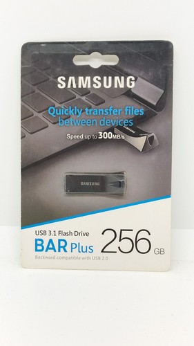 Samsung BAR Plus 256GB USB 3.1 Flash Pen Drive USB Stick BRAND NEW SEALED - 第 1/2 張圖片