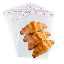 Self Sealing Cellophane Bags 8x12 Inches 200 Pcs, Clear Resealable Cello Plas...