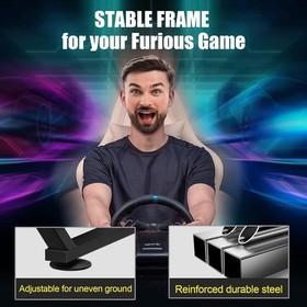 Sim Racing Wheel Stand Metal Adjustable Compatible with All Major Racing Wheels