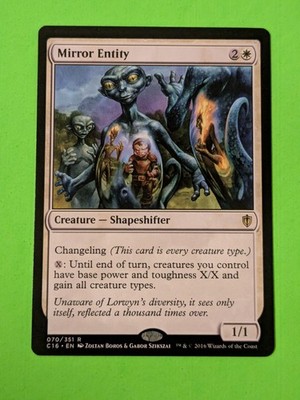 Mirror Entity C16 - Magic The Gathering MTG Collectible Card game RARE