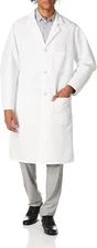 Red Kap Men's Button-Front Lab Coat