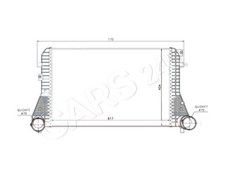 Ladeluftkühler Für VW CC PASSAT TIGUAN 358 B6 3C0.145.805 F