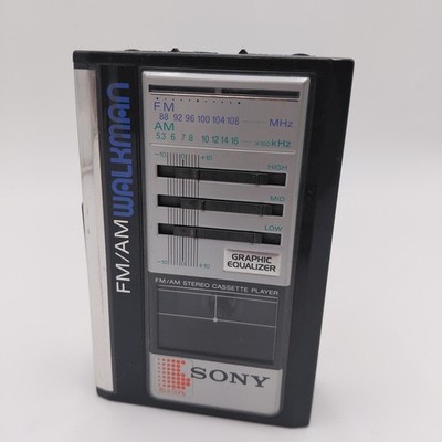 Sony Walkman WM-F43 AM/FM Cassette Player No Headphones Radio Working, Read 