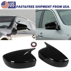 For Infiniti G25 G37 Q40 Q60 2009-2015 Glossy Black Sde Wing Mirror Cover Caps