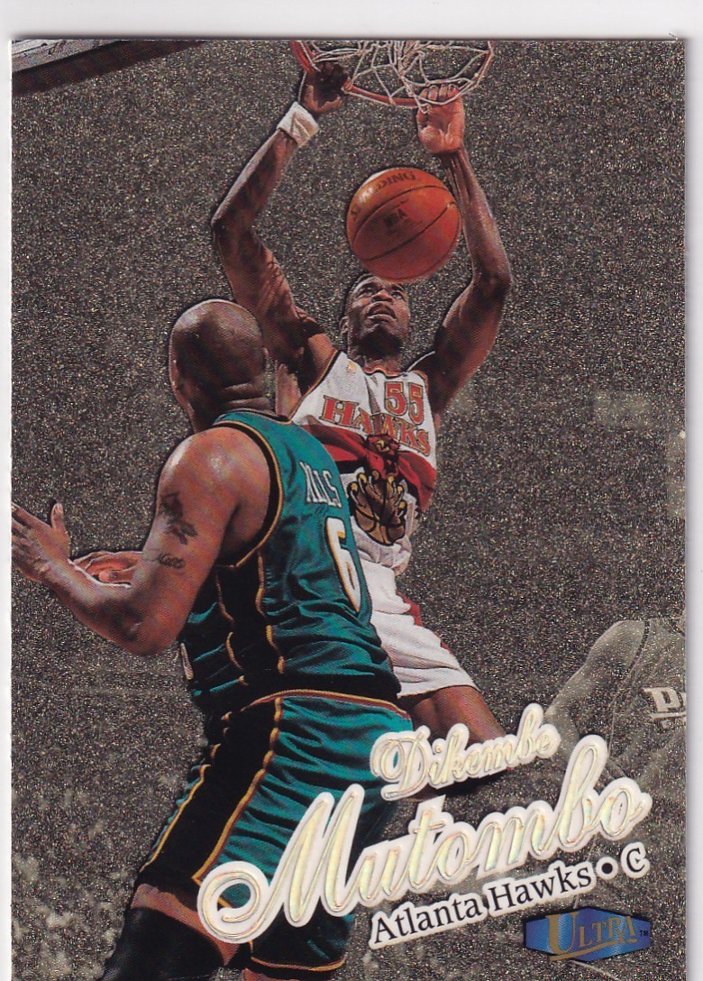 1997-98 FLEER ULTRA GOLD MEDALLION DIKEMBE MUTOMBO ATLANTA HAWKS #43G z6923-14