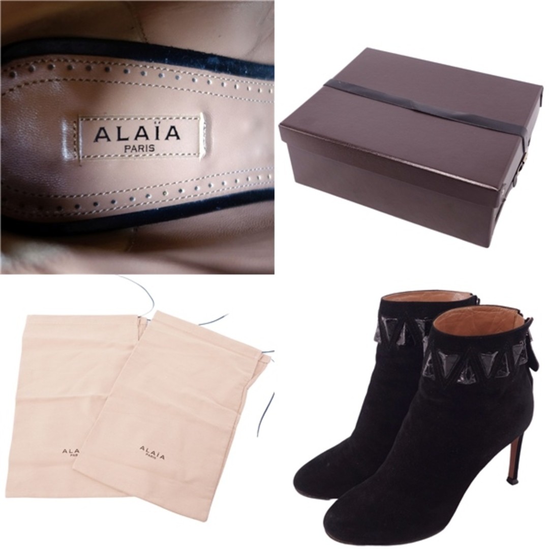 美品　ALAIA ショートブーツ　37 Alaia Boots Short Heels Suede Leather Shoes Women's 37 1 2