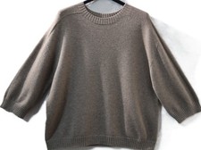 WASABI new! softer Kuschel Pullover EG 42-44-46 3/4 Arm Rundhals beige