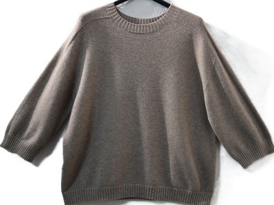 WASABI new! softer Kuschel Pullover EG 42-44-46 3/4 Arm Rundhals beige