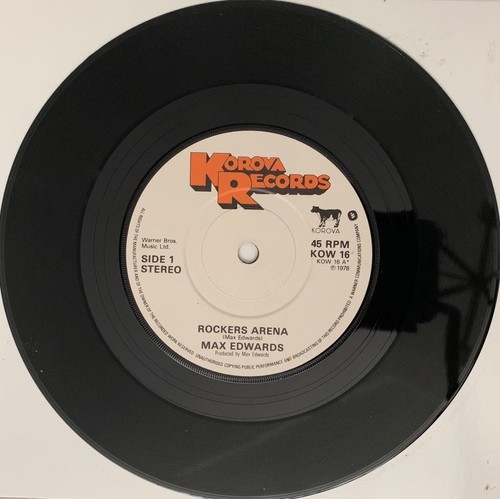 MAX EDWARDS Rockers Arena / Zion Country ROOTS REGGAE 1981 P/S Korova KOW16 MINT - Picture 5 of 6