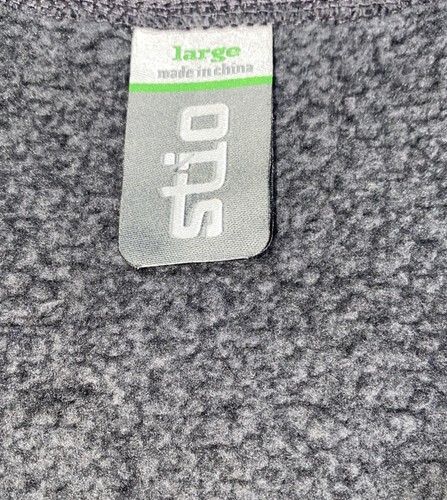 Stio Pullover Herren Fleece V-Ausschnitt grau Granger Reißverschlusstasche Gr. Large Jackson Hole, WY - Bild 3 von 10