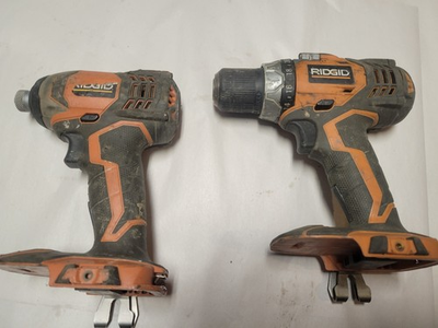 #ad RIDGID TOOLS R86034 18v Impact Driver amp; drill driver R86008 no battery $30.00