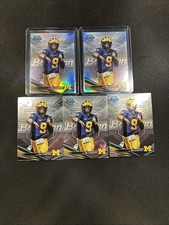 JJ Mccarthy - 2022 Bowmans Best U Silver Refractor x2 Base x3 Lot x5 cards RC