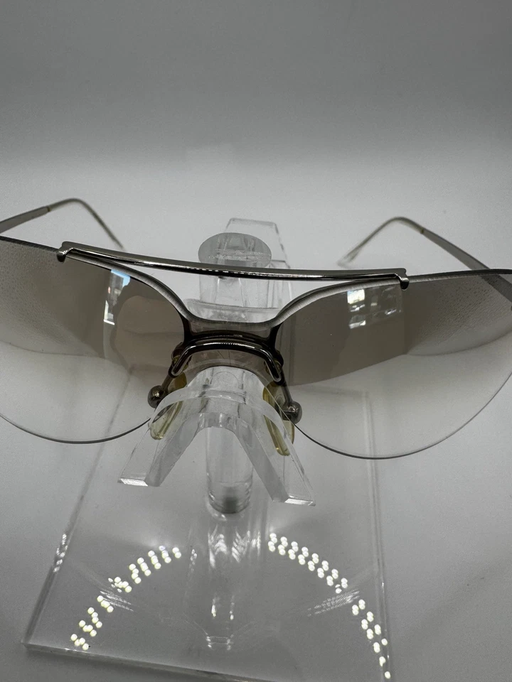 Christian Dior Mini Aviator Sunglasses Silver, Vintage 90s/00s - Image 3 of 4