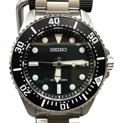 Seiko Prospex SBDJ063 Solar Diver 200m Black Stainless Mens Watch