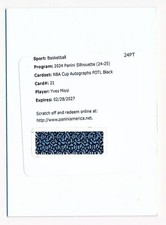 2024-25 Silhouette Yves Missi NBA Cup Autographs FOTL Black Auto Rc #21 (x/3)