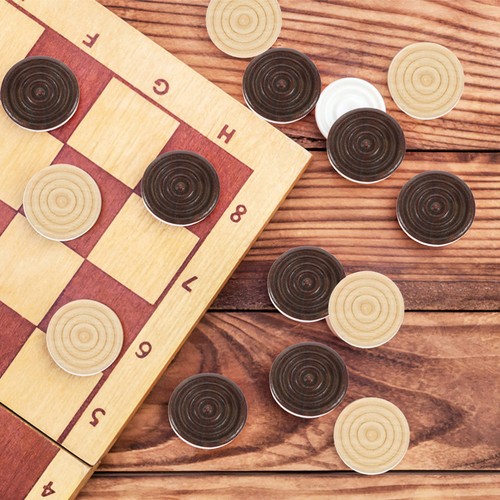 24 Teile Checker Miss Travel Holz Dame Ersatz Brettspiel - Bild 6 von 11