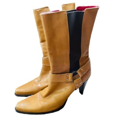 Donald J. Pliner Tan Leather Boots Donald J. Pliner Tan Leather long Boots women | Mercari main image 4