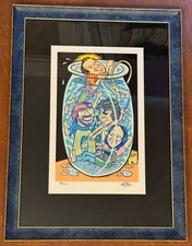 Framed Phish Bowl Art Print By Ward Sutton Poster Artist Phishbowl 2003 S/# 150
