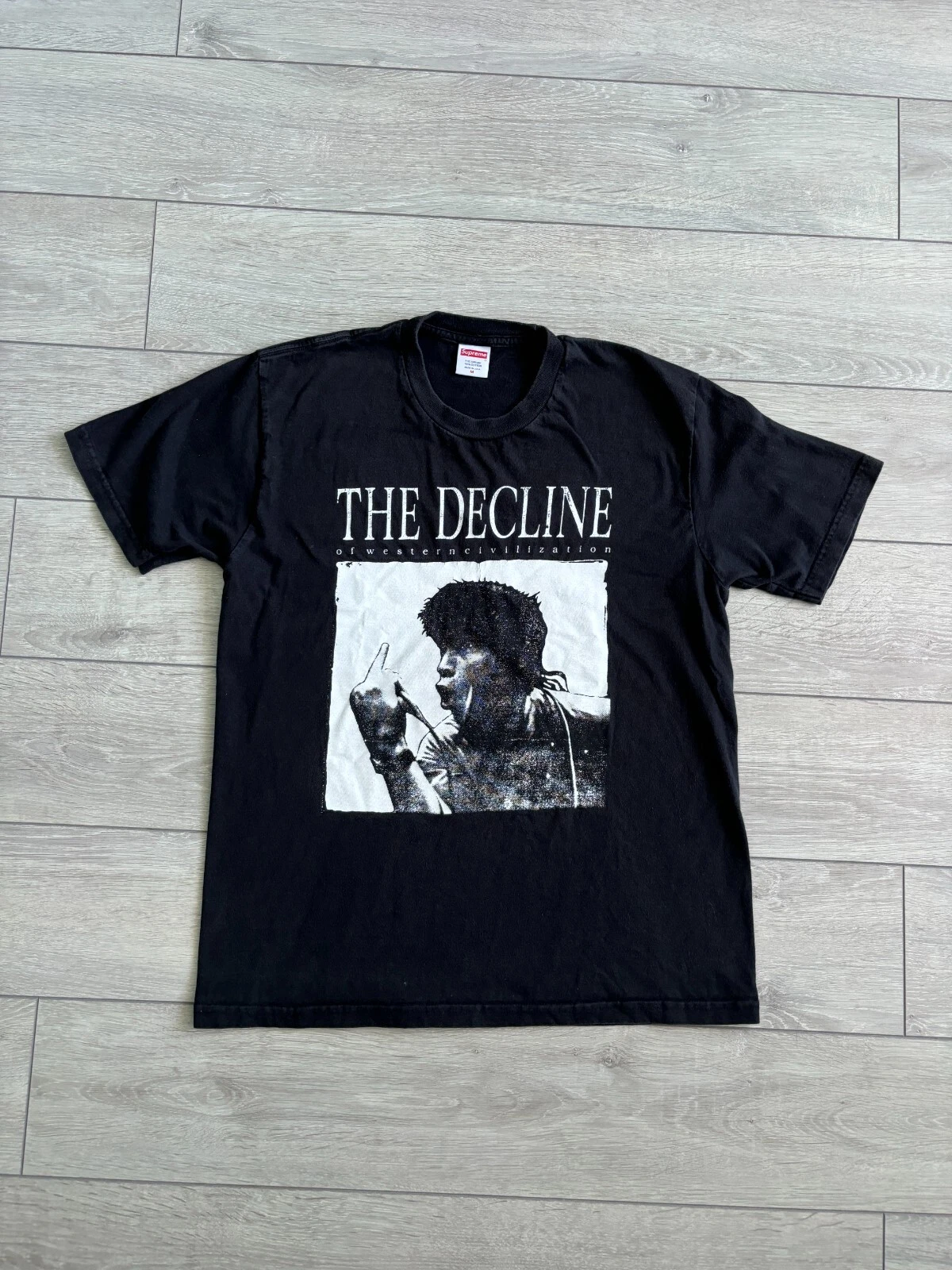 T shirt noir Supreme The Decline of Western Civilization taille M