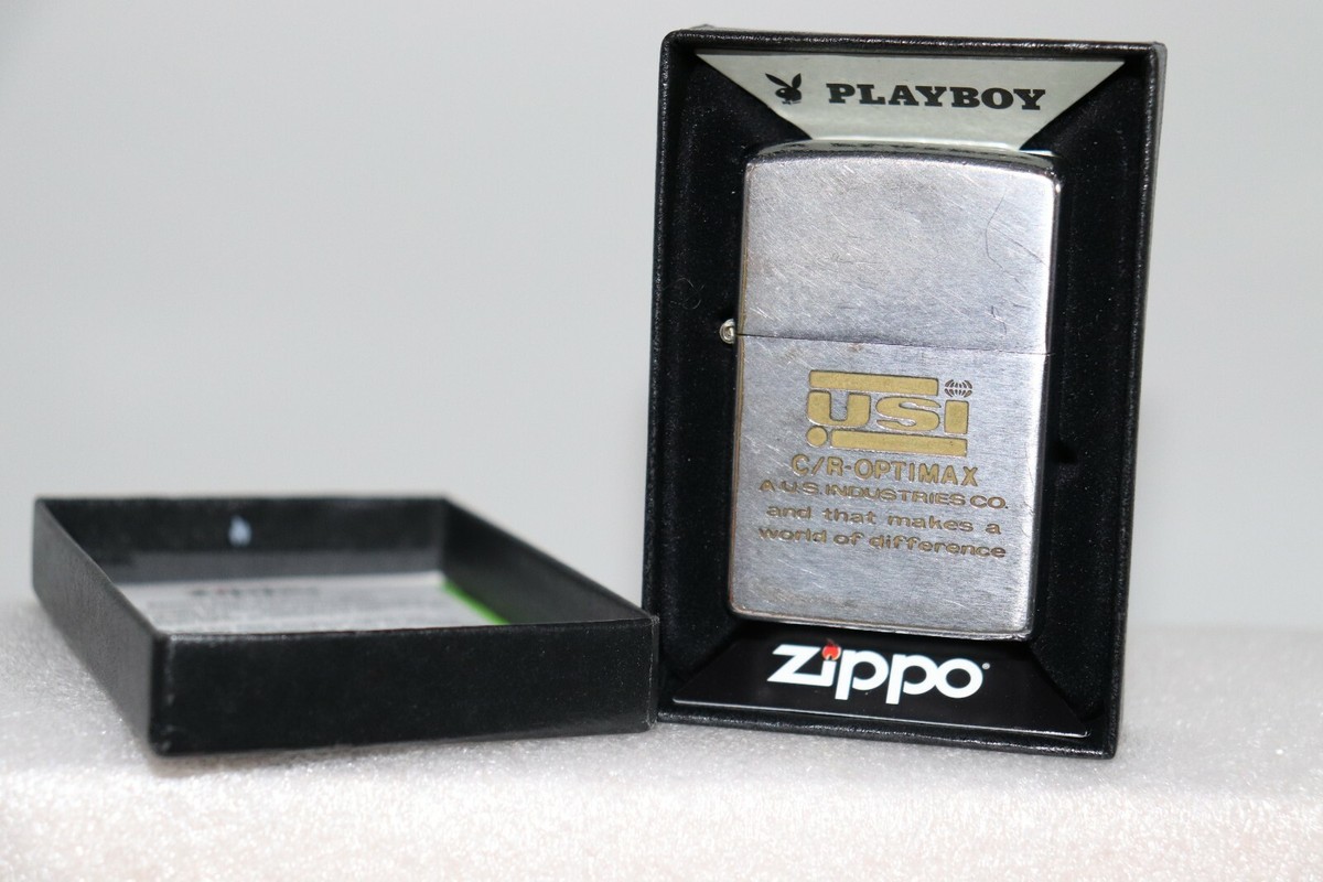 1975 Advertising ZIPPO Lighter USI C/R Optimax AUS, Industries