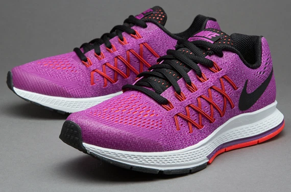 NIKE ZOOM PEGASUS 32 SHIELD YOUTH RUNNING PURPLE BLACK WHITE