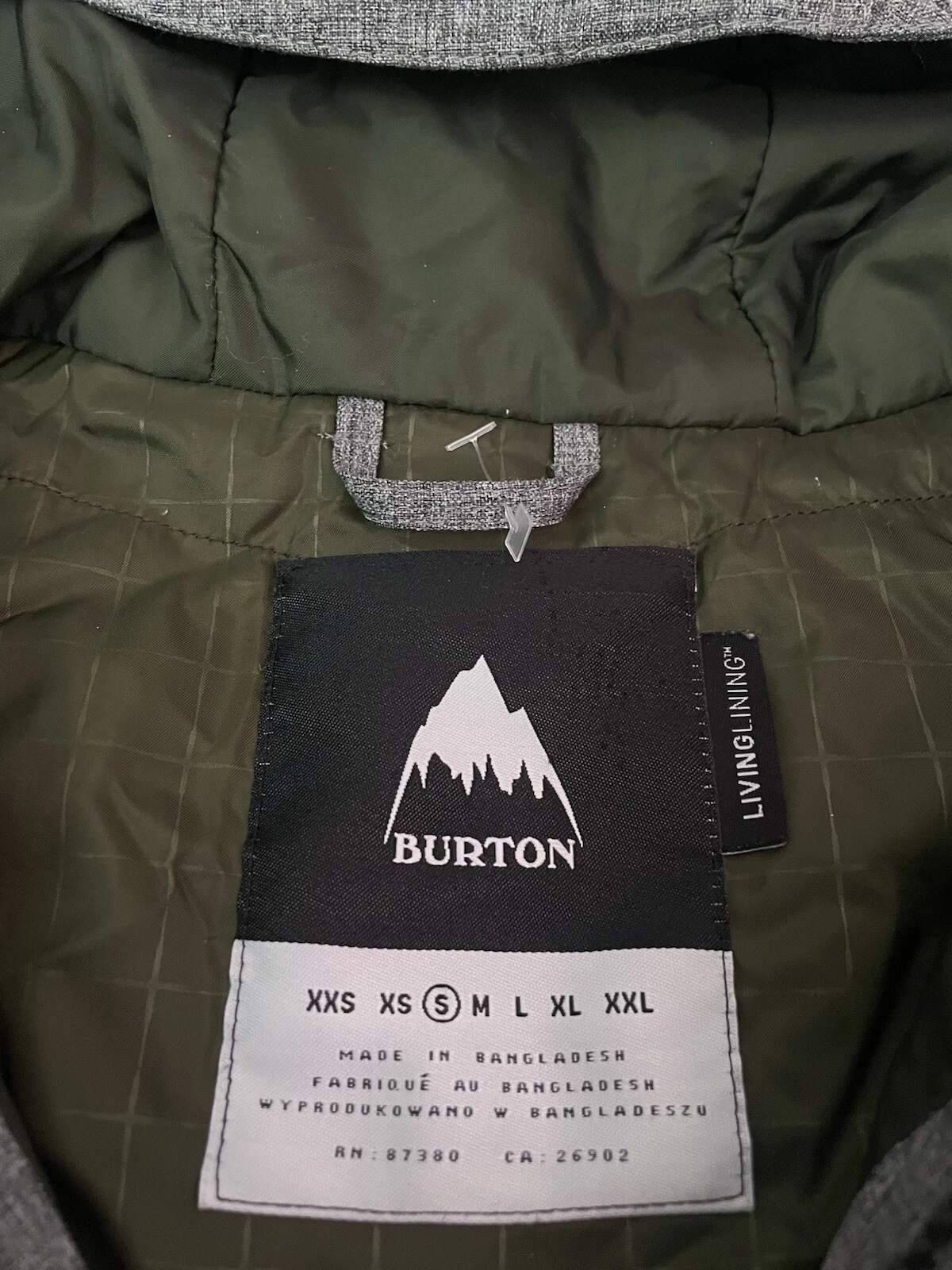 burton ski/snowboard covert bog heather jacket