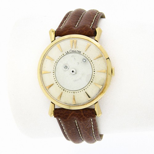 VINTAGE LECOULTRE 182 MISTERO Quadrante 14k Oro Meccanico 32.3mm Orologio  da polso 480/CW | eBay