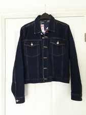 Kangol Women's Blue L/sleeved Denim Jacket Size 12 Bnwt (vintage)
