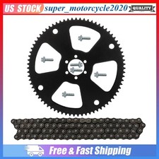 116 Links 35 Chain  75T Rear Sprocket For Go Kart ATV Pocket Bike 4 Wheelers