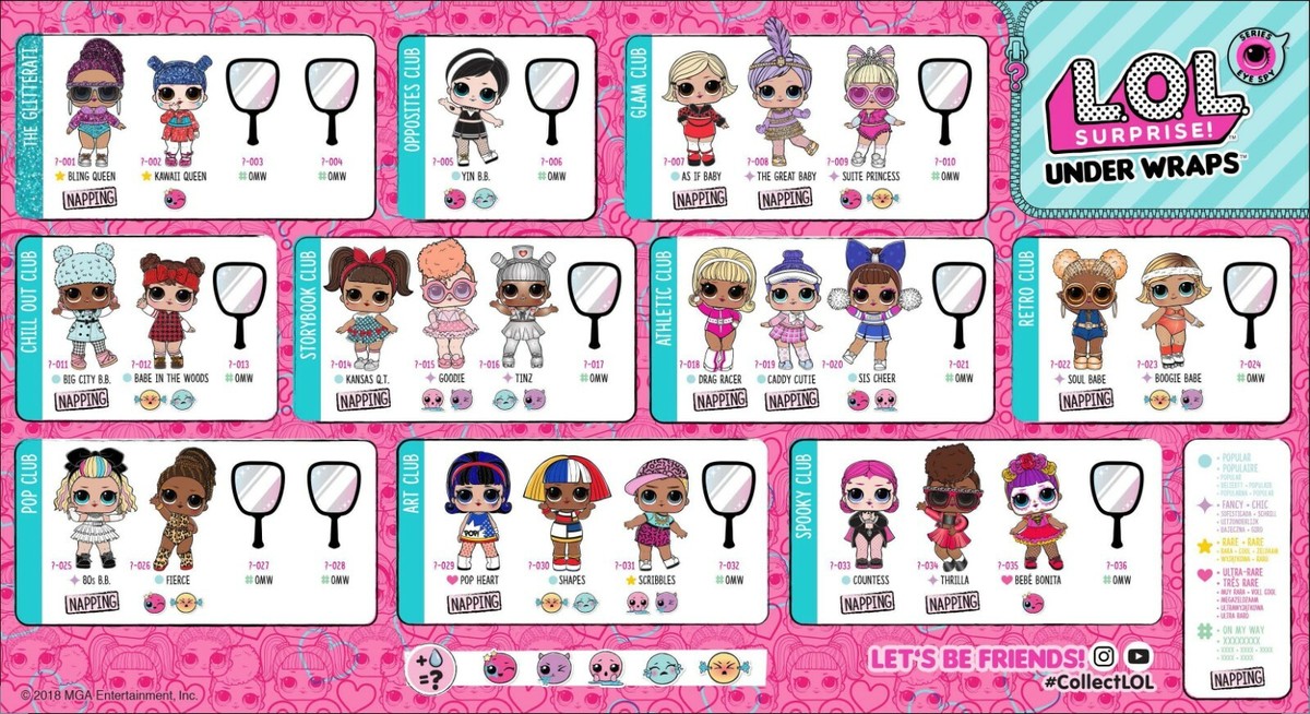 LOL SURPRISE UNDERWRAPS WAVE BEBE BONITA POP HEART BLING QUEEN