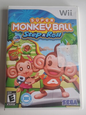 Super Monkey Ball Step & Roll Nintendo Wii Videogame Sega