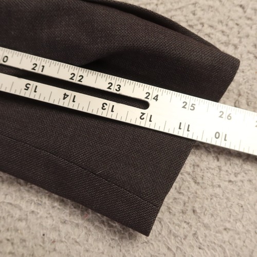 J Ferrar Jacket XL Gray Black Polyester Hopsack Slim Ticket Pocket Blazer 46R - Picture 16 of 16