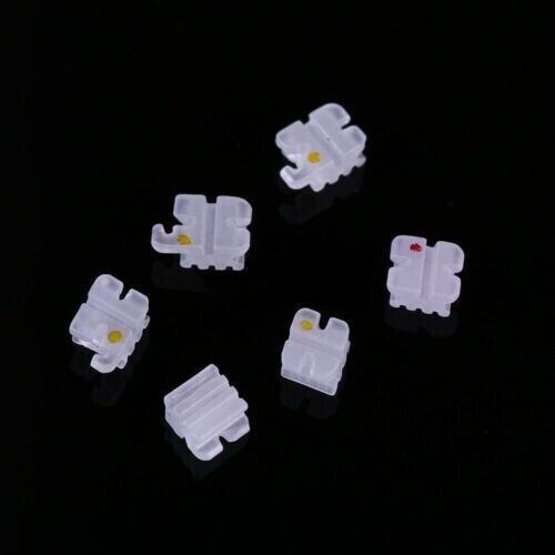 Confezione 10 Staffe Ceramica Ortodonzia Dentale Slot 5/5 MBT .022 Ganci 3-4-5 - Foto 6 di 8