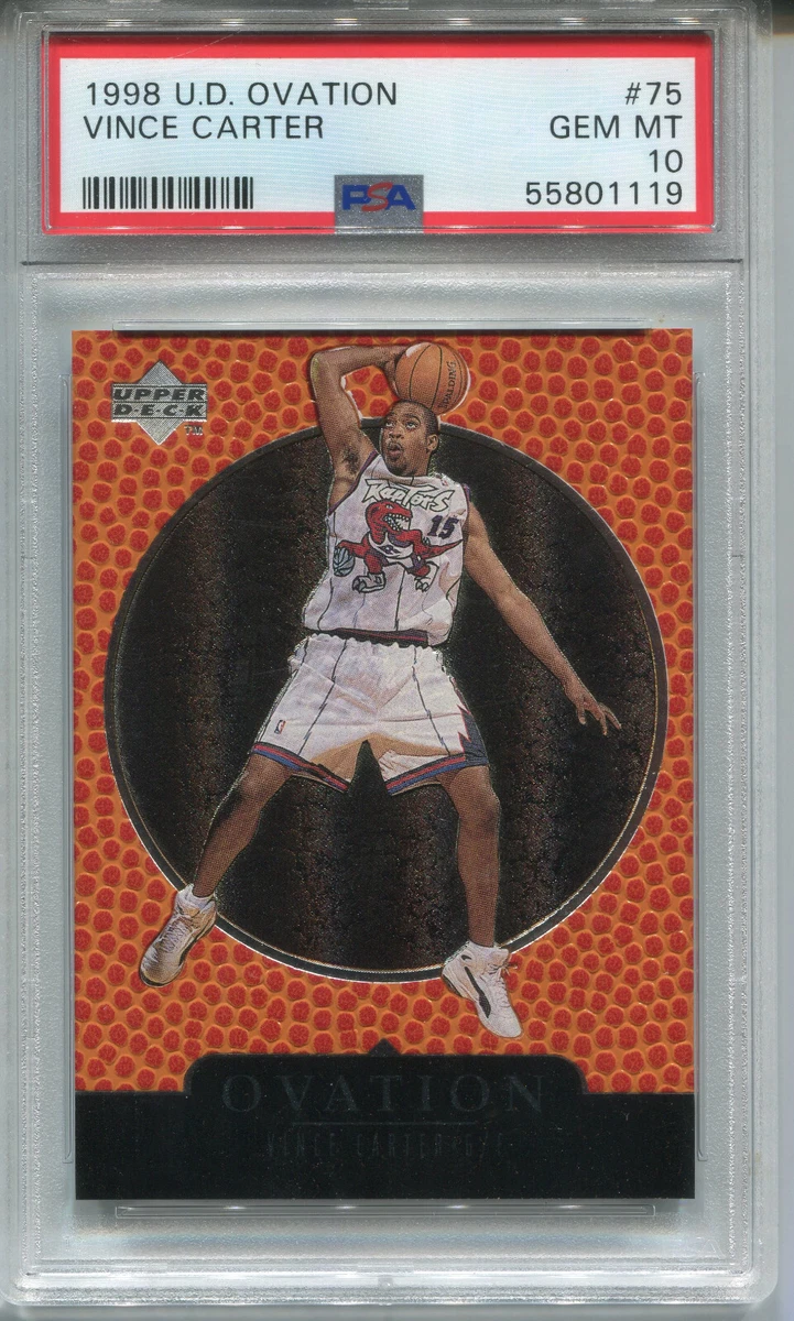 Vince Carter Basketball Grade 10 Rookie Sports Trading Cards